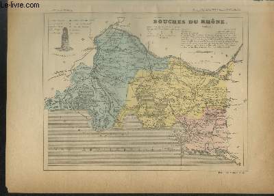 Carte du dpartement des Bouches du Rhne et Plan de Marseille