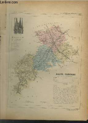 Carte du dpartement de la Haute Garonne et un plan de Toulouse