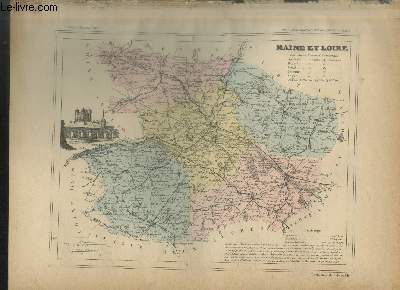 Carte du dpartement du Maine et Loire