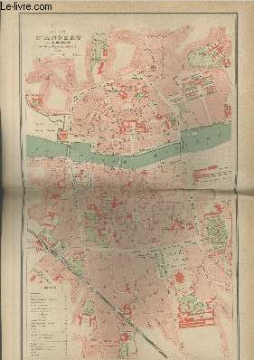 Plan de la ville d'Angers par Ch. Demoget