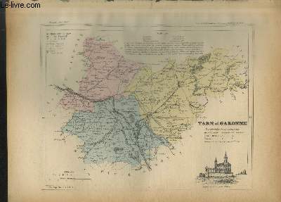Carte du dpartement du Tarn et Garonne