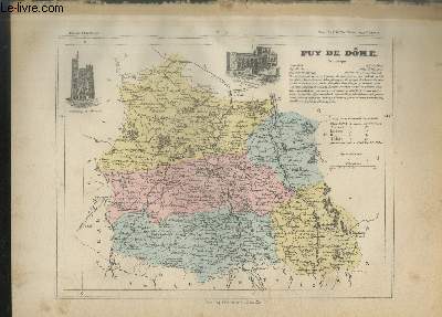 Carte du dpartement du Puy de Dme