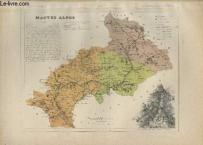 Carte du dpartement de la Hautes Alpes