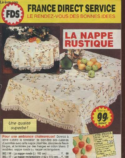 Catalogue France Direct Service le rendez-vous des bonnes ides : La nappe rustique