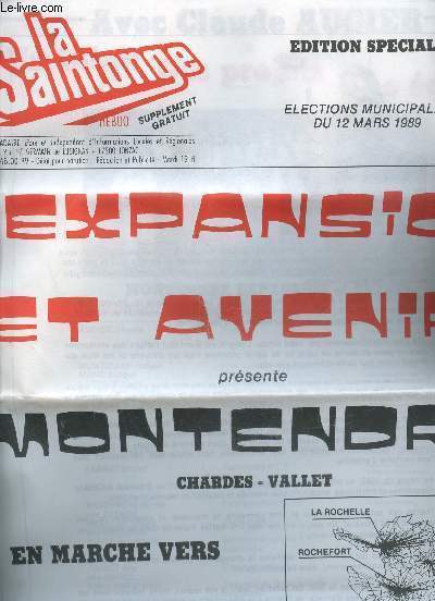 La Saintonge Hebdo Edition spciale : Elections municipales du 12 mars 1989 : 