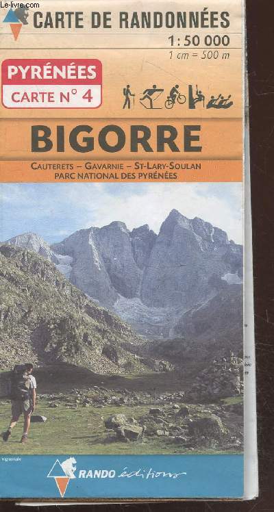 Pyrnes Carte n4 : Bigorre : Cauterets - Gavarnie - St-Lary-Soulan - Parc National des Pyrnes (Echelle 1 : 50 000)