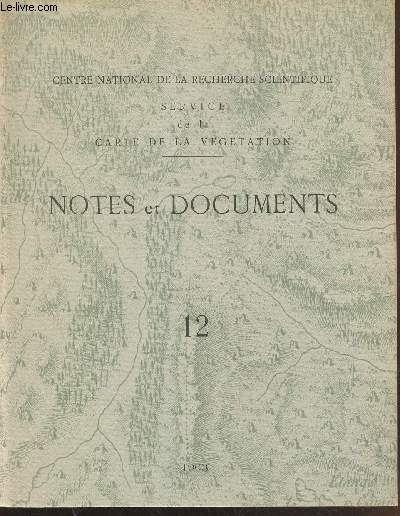 Notes et Documents n12  propos de plans forestiers du XVIIIe sicle : La photogrammetrie et la biogographie moyens annexes de l'Histoire