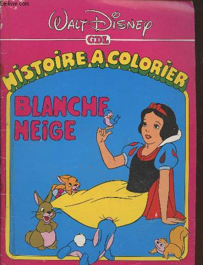 Histoire  colorier : Blanche Neige
