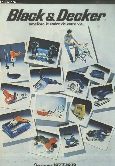 Catalogue Black & Decker Gamme 1977 - 1978