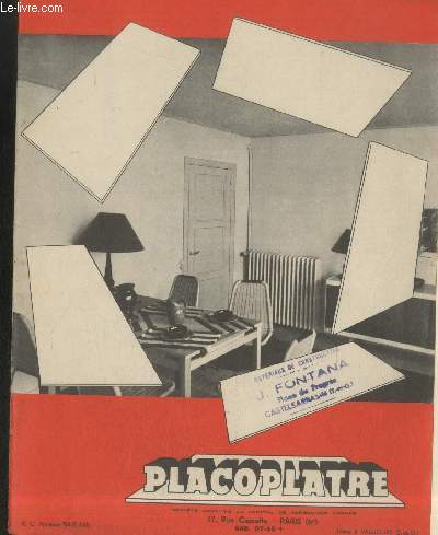 Lot de 2 brochures : Placoplatre - Placoplan
