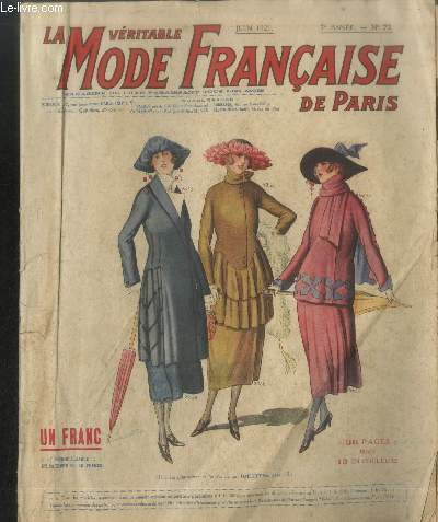 La vritable Mode Franaise de Paris n72 - 7me anne Juin 1921