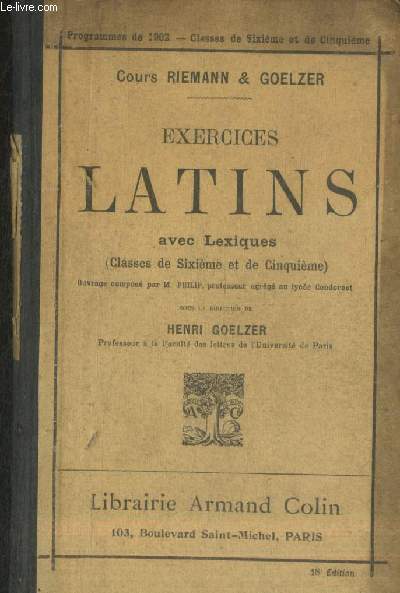 Exercices Latins avec Lexiques (Classes de Sixime et de Cinquime)