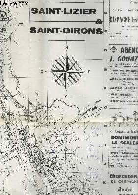 Plan : Saint-Girons et Saint-Lizier