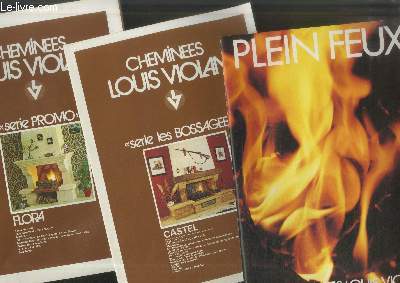 Lot de 5 brochures sur les chemines Louis Violan, Salvador Industries et S.A.F.A