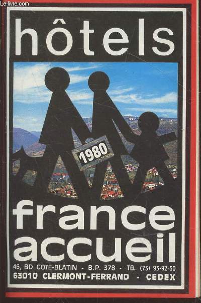 Brochure : Htel France accueil 1980