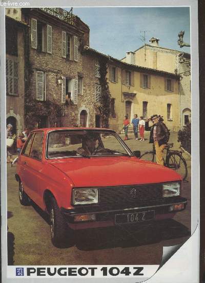 Brochure Peugeot 104 Z