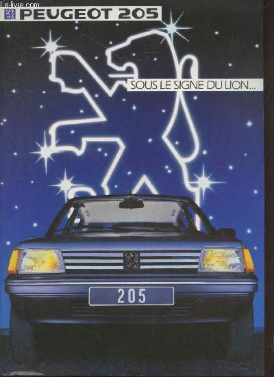 Brochure Peugeot 205 Sous le signe du lion...