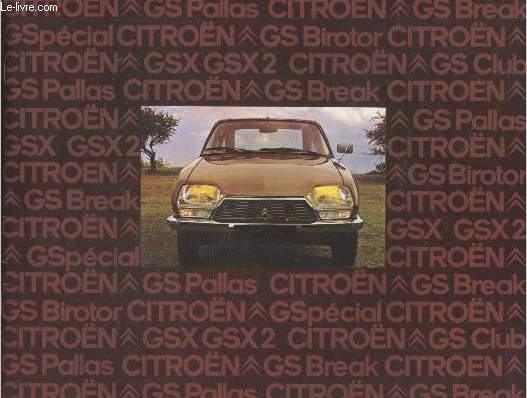 Brochure Citron GS Pallas - GS Break - GS Birotor - GS spcial - GSX GSX 2 - GS Club