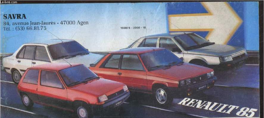 Livret : Renault 85