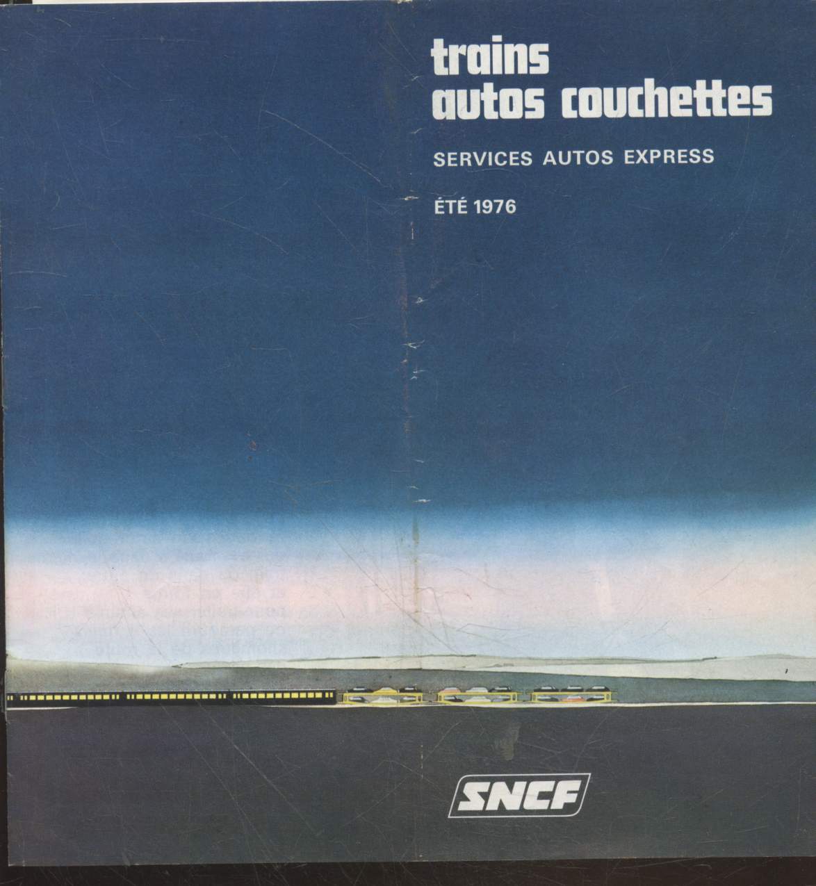 Trains autos couchettes : Services Autos express - Et 1976