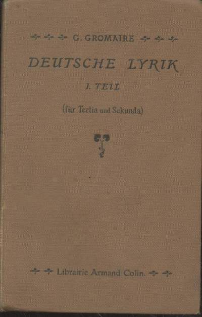 Deutsche Lyric Tome 1: Teil