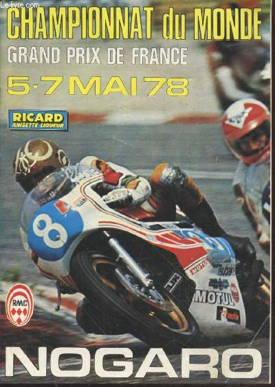 Championnat du monde - Grand prix de France 5-7 mai 1978 Nogaro