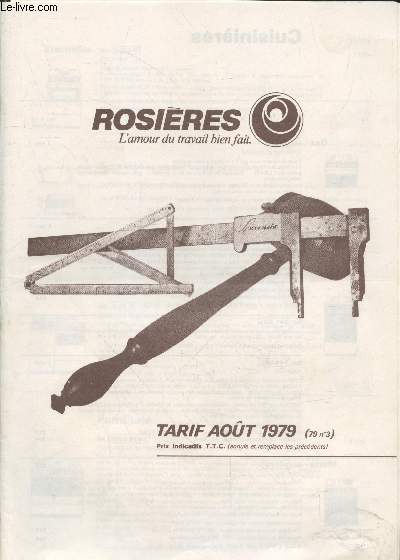 Catalogue Tarif Aot 1979 (79 n3) Rosires