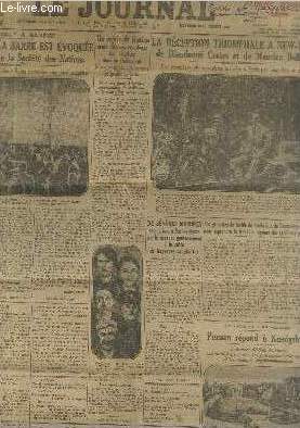 Le Journal n13842 Mercredi 10 septembre 1930. La question de la Sarre est voque devant le conseil de la Socit des Nations - La rception triomphale  New-York de Dieudonne Costes et de Maurice Bellonte : les premires photographies etc.