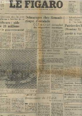 Le Figaro vendredi 21 fvrier 1975. Sommaire : Marins pcheurs : aide spciale de 28 millions dcide par le gouvernement - Dbrayages chez Renault : risque d'escalde - Patirce des Moutis gard  vue - Renaissance de l'UDR - Waldheim etc.