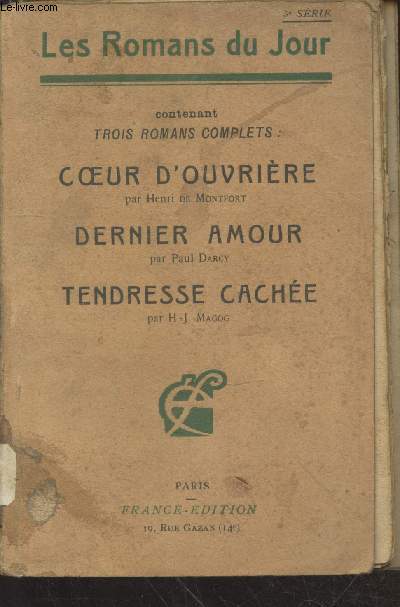 Coeur d'ouvrire - Dernier amour - Tendresse cache (Collection : 