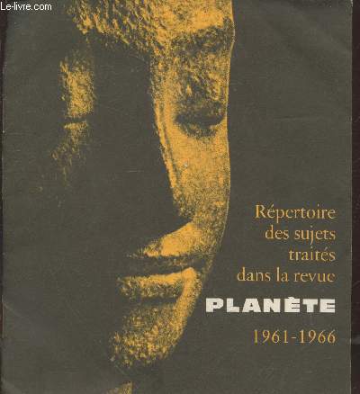 Rpertoire des sujets traits dans la revue Plante 1961-1966