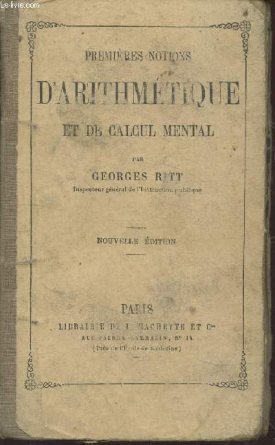 Premires notions d'arithmtique et de calcul mental