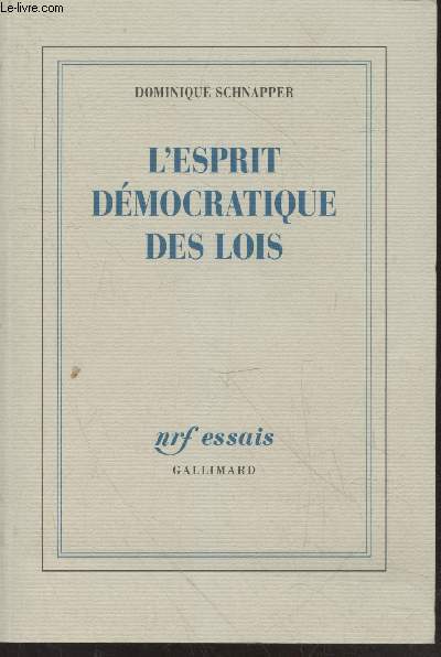 L'esprit dmocratique des lois (Collection 