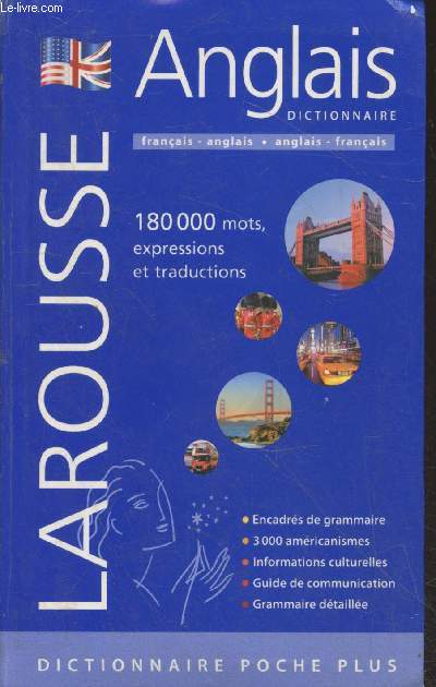 Dictionnaire de poche Franais-Anglais / Anglais-Franais - 180 000 mots, expressions, traductions. Encadrs de grammaire - 3000 amricainismes - Informations culturelles etc