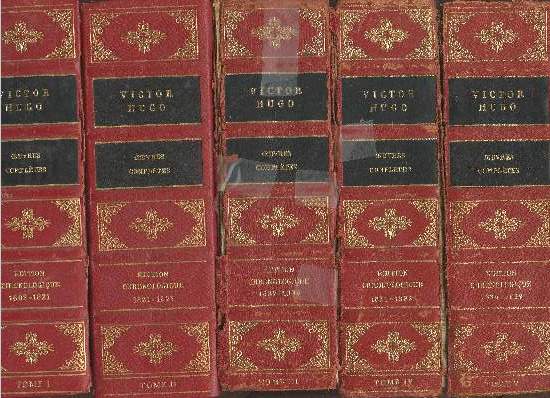 7 Tomes - Oeuvres complètes Victor Hugo Tomes 1 à 7 (en 7 volumes) - Edition chronologique (Titres complets en notice)