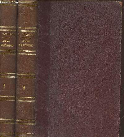 Anna Karnine Tomes 1 et 2 (en deux volumes) - 6me dition