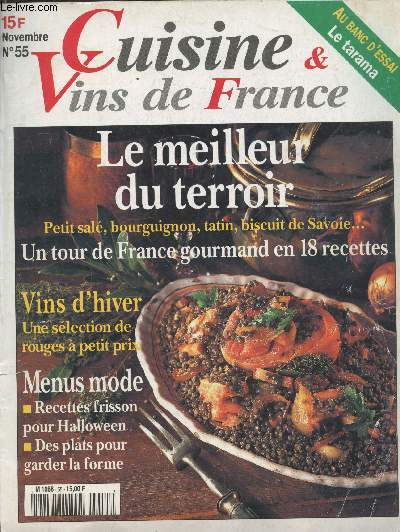 Cuisine & Vins de France : Le meilleur du terroir n55 novembre
