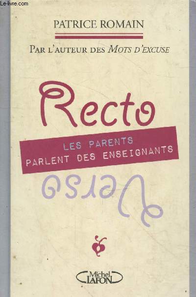 Recto : Les parents parlent aux enseignants - Verso : Les enseignants parlent aux parents
