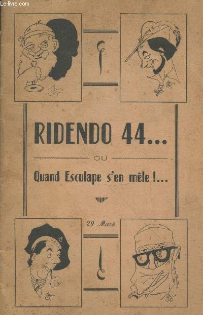 Ridendo 44 29 mars - ou Quand Esculape d'en mle