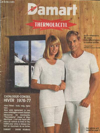 Damart thermolactyl catalogue-conseil hiver 1976-77