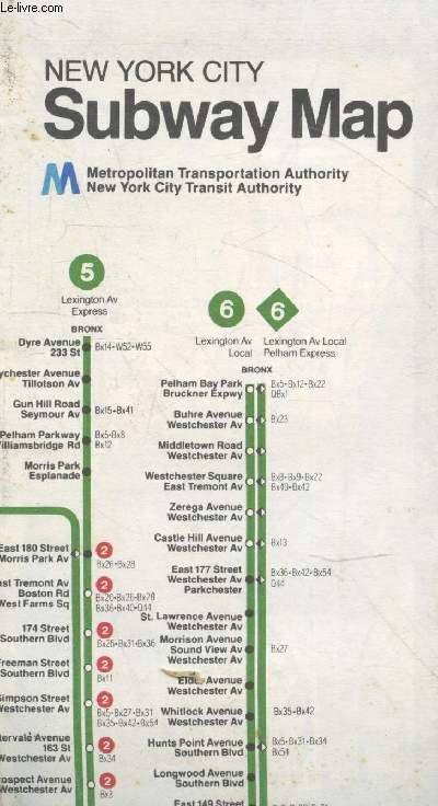Carte dpliante : New York City Subway Map