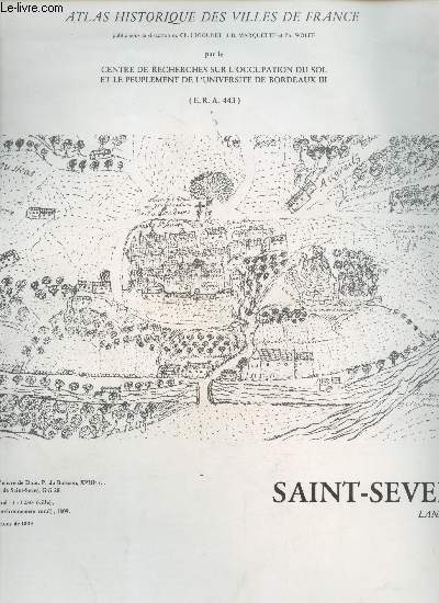 Atlas Historique des villes de France : Saint-Sever Landes