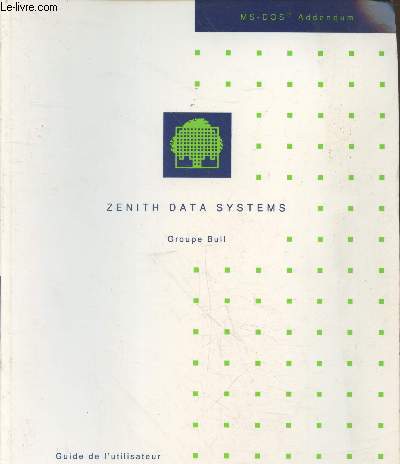 Zenith Data Systems - Guide de l'utilisateur MS-DOS Addendum