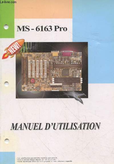 MS-6163 Pro Manuel d'utilisation - Version 2.0
