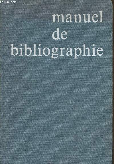 Manuel de bibliographie