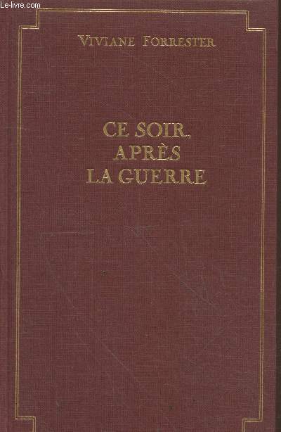 Ce soir, aprs la guerre