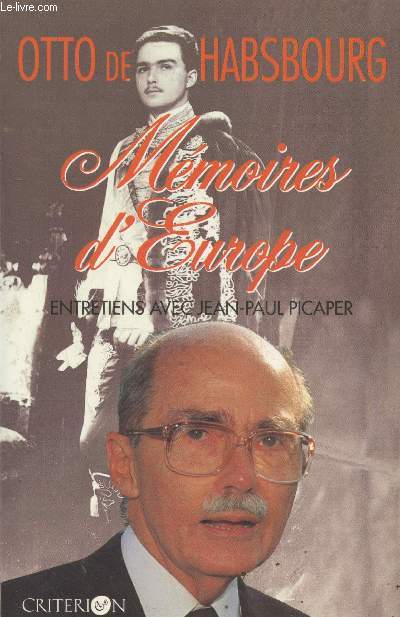 Mmoires d'Europe : Entretiens avec Jean-Paul Picaper du Figaro