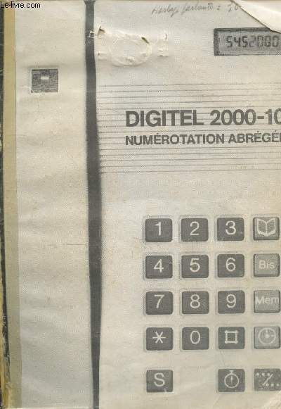 Digitel 2000-10 numrotatio abrge