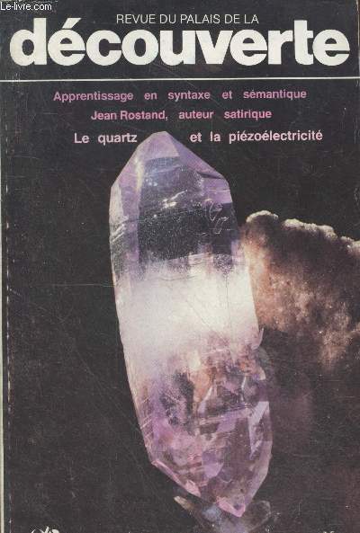 Revue du Palais de la Dcouverte Vol 9. n83 Dcembre 1980. Sommaire : Jean Rostand auteur satirique, l'attitude initiale du 