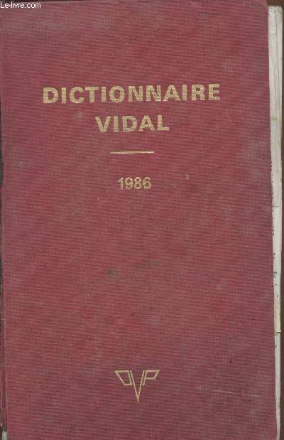 Dictionnaire Vidal 1986